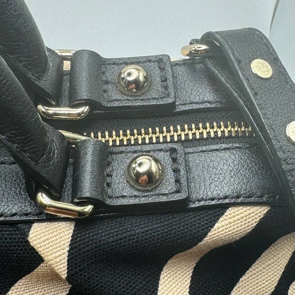 Kate♠️ Spade Bags | Kate ♠️Spade Zebra Print Canvas Crossbody/Satchel - Picture 6 of 16